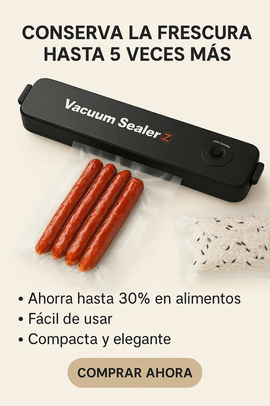 🥇 Selladora al Vacío™ – Conserva tu comida hasta 5 veces más tiempo